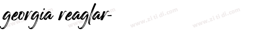 georgia reaglar字体转换